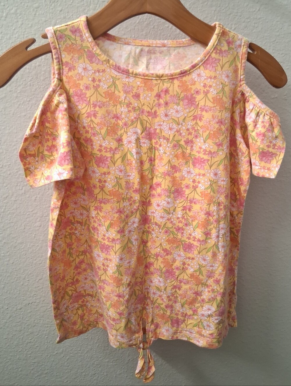 Girls Off Shoulder Floral Top XL